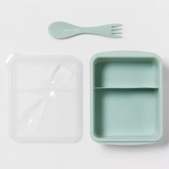 TikTok Popular Target Room Essentials Retro Bento Box Mint Green Lunch Small - Picture 1 of 8